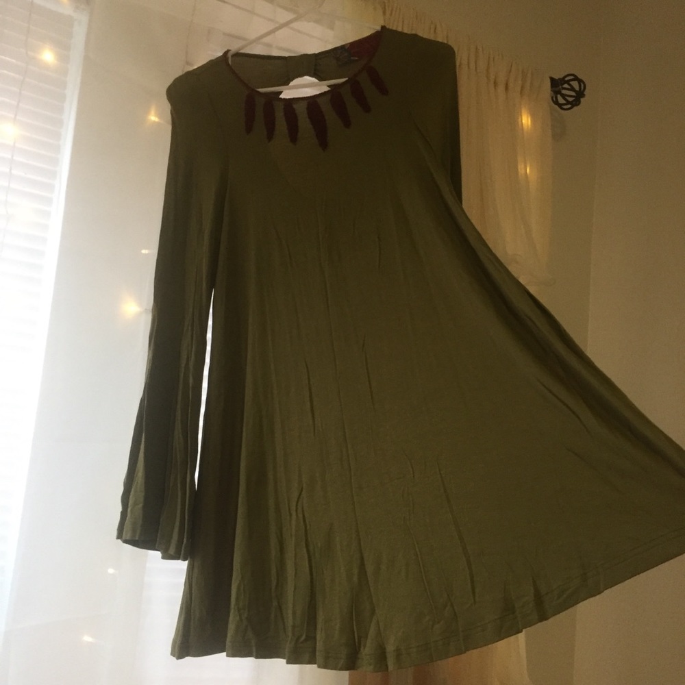 Olive Green Dress